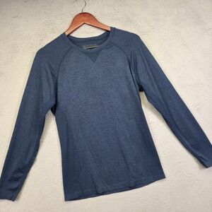 Figs Blue Long Sleeve Blouse